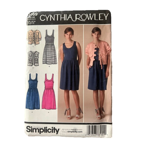Simplicity 0469 Misses Sundress Pockets, Shrug Jacket & Vest Sz 6-14 UNCUT - Picture 1 of 2